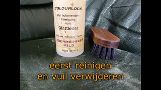 Meubeleer verven met Colourlock leerverf Top resultaat [upl. by Leeda431]