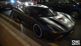 Matte Black Koenigsegg Agera  Startup and Driving in Monaco [upl. by Jann]