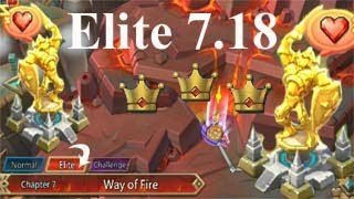 Lords Mobile  Elite Chapter 7 Way of Fire Stage 7  18 [upl. by Heida]