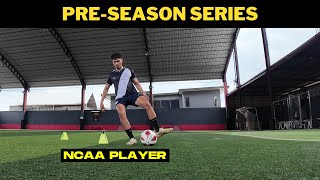 PRE SEASON TRAINING with a NCAA PLAYER [upl. by Noremak]