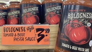 Trader Joes BOLOGNESE Pasta Sauce Review  Its Amazing [upl. by Ellie50]