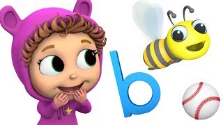 Phonics Letter B  Learn ABCs  Letter Recognition [upl. by Enirehtak]