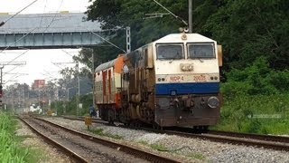 EMD with a DONKEYS HORN  INDIAN RAILWAYS  SHORTEST RAJDHANI EXPRESS [upl. by Adiana]