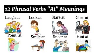 15 Commo Phrasal verbs with quotATquot  phrasalverbs [upl. by Allenotna]