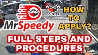 MR SPEEDY PH  HOW TO BECOME A RIDER COURIER OF MR SPEEDY  STEP BY STEP [upl. by Cohdwell966]