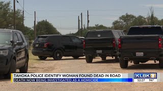 Police identify woman found dead near road in Tahoka [upl. by Tasiana402]