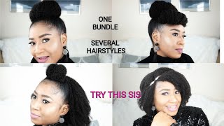 ONE BUNDLE DIFFERENT HAIRSTYLES WITH BETTER LENGTH [upl. by Aniroz]