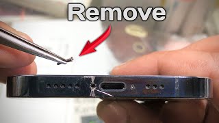 How to Remove iPhone Stripped Bottom Screws  iPhone 12Pro 13pro 14pro Max… [upl. by Walsh861]