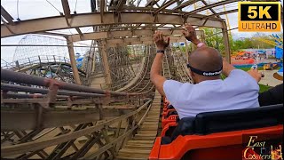 Gemini POV 5K 60fps Back Row Red Side Arrow Dynamics Steel Racer Cedar Point Sandusky OH [upl. by Nosittam]