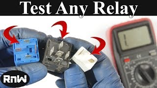 How to Test a 3 4 or 5 Pin Relay  With or Without a Diagram [upl. by Offen586]