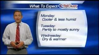 Tonights CNYcentral weather forecast 7282013 [upl. by Ynffit639]