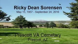 Ricky Dean Sorensens Inurnment Service 10102016 [upl. by Osmond]