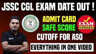 JSSC CGL EXAM DATE AND ADMIT CARD DETAILS OUT [upl. by Aynekat588]