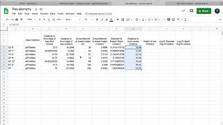 tree allometry input data part II [upl. by Trebor]