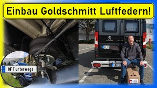 Einbau Luftfederung für die Hinterachse 8quot Goldschmitt in Kastenwagen  Wohnmobil  Campervan [upl. by Groome]