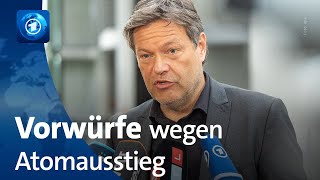 Atomausstieg Vorwürfe gegen Wirtschafts und Umweltministerium [upl. by Luemas]