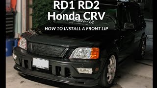 RD1 RD2 Honda CRV How to install a custom lip [upl. by Ayekehs]