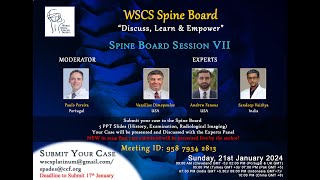 WSCS Spine Board  Session VII [upl. by Saticilef]