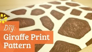 How to Make a Giraffe Print Pattern [upl. by Otto]