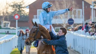 HONEYSUCKLE brings the house down with emotional victory in 2023 Close Brothers Mares Hurdle [upl. by Salkcin]