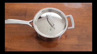 Quick Review Le Creuset 3Ply Stainless Sauce Pan [upl. by Kcirtap]