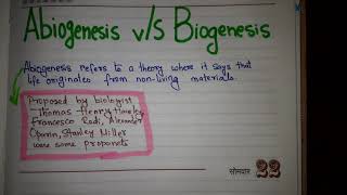 Abiogenesis vS Biogenesis [upl. by Aeel]