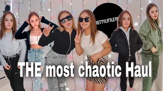 THE most chaotic Pretty Little Thing Haul ft Payton [upl. by Oiled110]