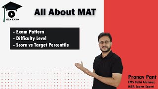 Know About MAT September 2022  Exam Pattern  Difficulty  Cutoffs  Score vs Percentile  MBA Karo [upl. by Tare]