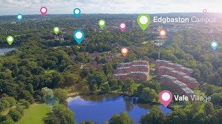 University of Birmingham drone campus tour [upl. by Atekram235]