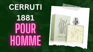 Cerruti 1881 pour homme fragrance review [upl. by Ettelloc]