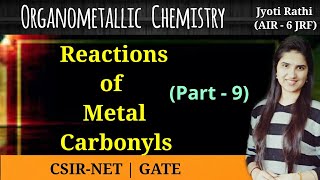 Reactions of metal carbonylsSubstitution reactionsAssociative dissociative mechanismCSIRNET GATE [upl. by Norrat]