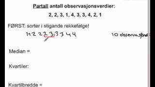 Statistikk 2P ikkeklassedelt [upl. by Anah]