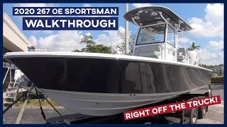 Sportsman Boats 2020 Masters 267OE Walkthrough Video [upl. by Maro357]