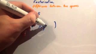 Difference between two squares  Corbettmaths [upl. by Quar]