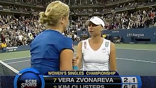 Kim Clijsters vs Vera Zvonareva 2010 US Open Final Highlights [upl. by Sucramrej]