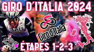 GIRO DITALIA 2024 sur Tour de France 2023  Etapes 123 [upl. by Demona]