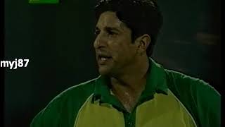 Wasim is ANGRY to Shahid Afridi after DROPPING a Catch l Sharjah 1999 [upl. by Glennon]