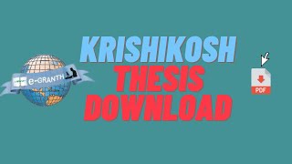 Download Krishikosh thesis  100 Working  Method 2  Advanced method 2021 [upl. by Fritzie]