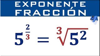 Potencia con exponente fracción [upl. by Cleveland]