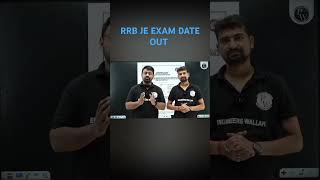 RRB JE EXAM DATE OUT [upl. by Kwasi]