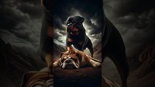 Rottweiler vs Bulldog vs Labrador retriever Poodle German Shepherd Battle  Funny Animal Videos [upl. by Cathie234]