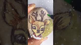 Transforming STONE into a Christmas REINDEER  Look at it  shorts [upl. by Jaye]