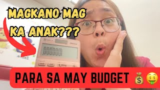 MAGKANO MAG KA ANAK NGAYON 2024Para sa may budgetDr PediaMom [upl. by Lindo]