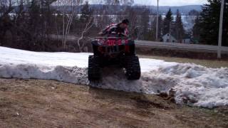 Grizzly 600 on tracks [upl. by Nirhtak825]