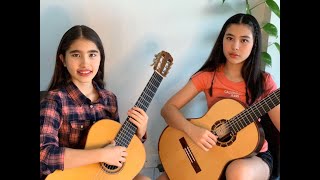 Tico Tico by Zequinha de Abreu  Thu Le Classical Guitar Duo by Daughters  Bloopers [upl. by Woodcock]