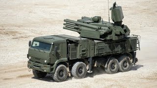 PantsirSM shortmedium range mobile air defense system of Russia military weapons [upl. by Odinevneib]