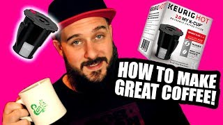 Great Coffee With Keurig My KCup 20 Reusable Coffee Filter Review  How To [upl. by Rist]