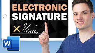 How to create an electronic signature in Word  Microsoft Word Tutorials EASY [upl. by Domash]