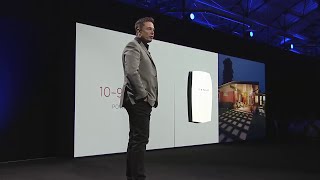 Elon Musk Debuts the Tesla Powerwall 2015 [upl. by Phippen]