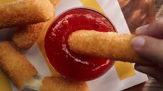 Maccas® Mozzarella Sticks are back Now with NEW Sweet Chilli Sauce [upl. by Kal]